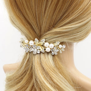 veryshine.com Barrette (Bow) bridal branch hair barrette rhinestone pearl hair accessory for women