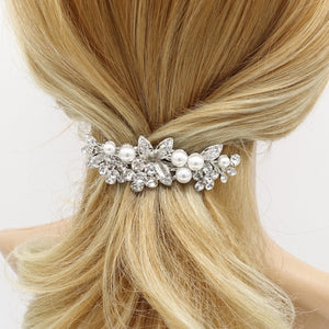 veryshine.com Barrette (Bow) bridal branch hair barrette rhinestone pearl hair accessory for women