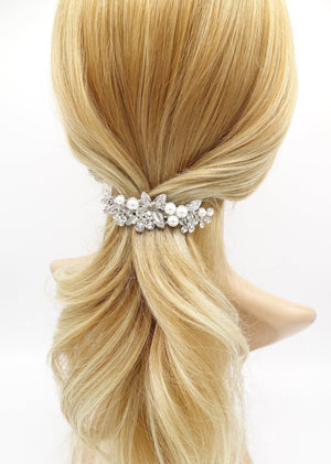 veryshine.com Barrette (Bow) bridal branch hair barrette rhinestone pearl hair accessory for women