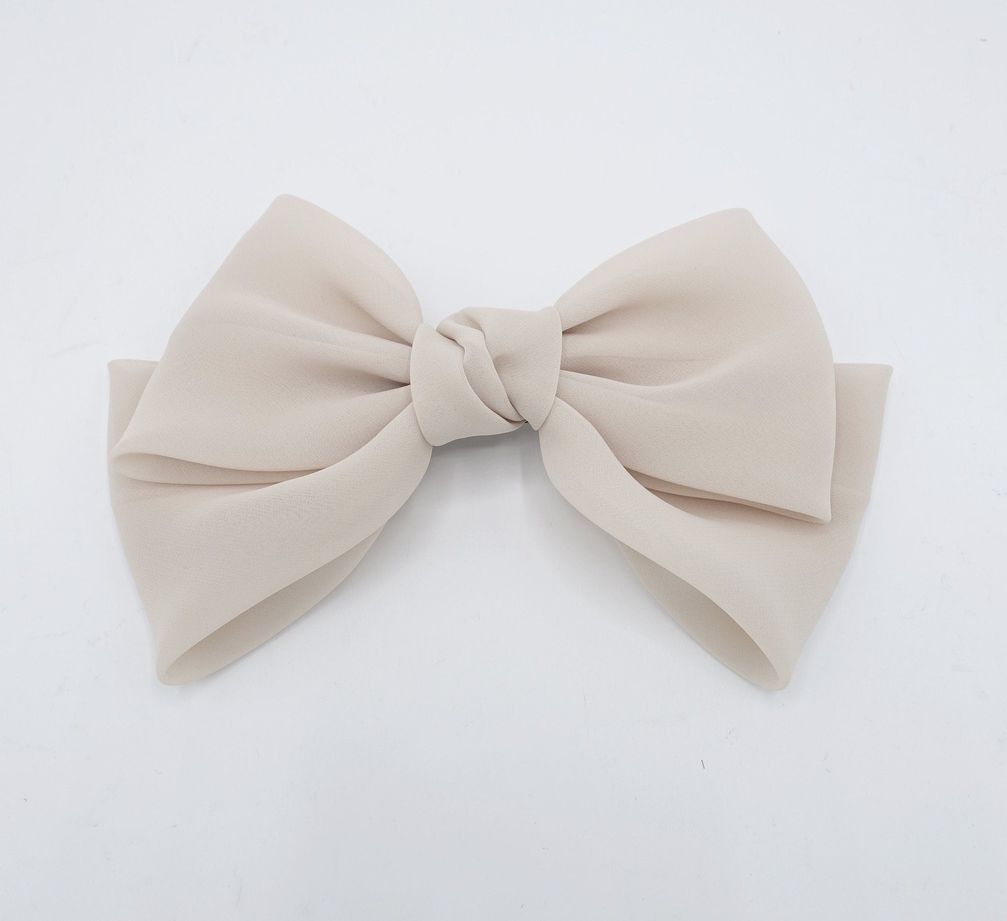 veryshine.com Barrette (Bow) sheer chiffon big bow hair barrette women hair accessory