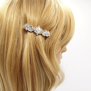 veryshine.com Bridal acc. jewel flower hair barrette pearl rhinestone embellished hair accessory for women