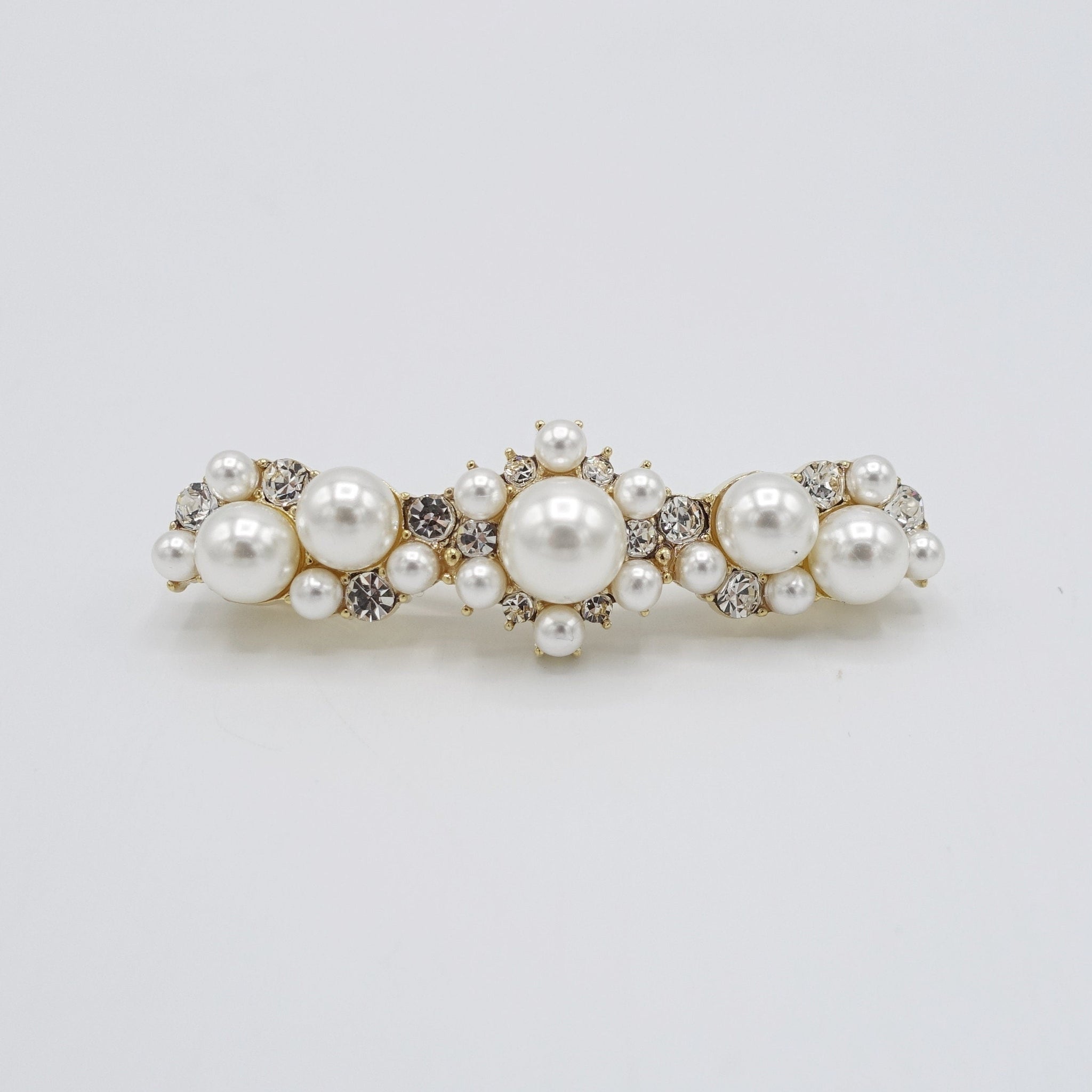 veryshine.com Bridal acc. jewel flower hair barrette pearl rhinestone embellished hair accessory for women