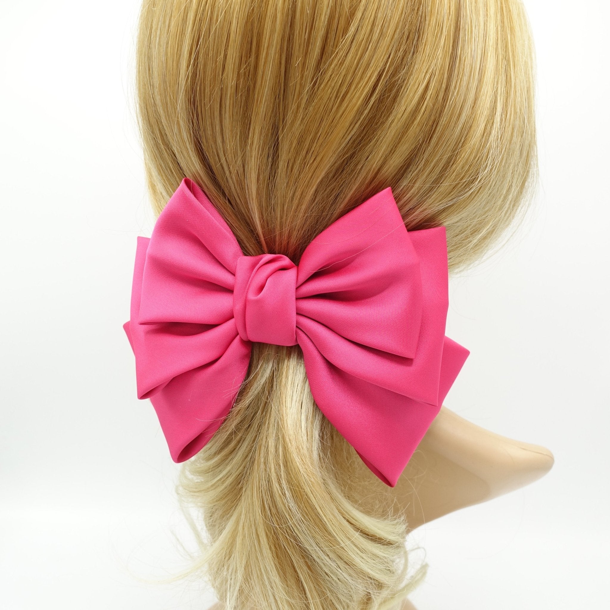 Satin Bows, Silk Bow, Red Satin Bow, Pink Bow, Mint Color Bow, Black Bow, Bow  Hair Clamp, Hair Clip, Big Red Bow for Hair 