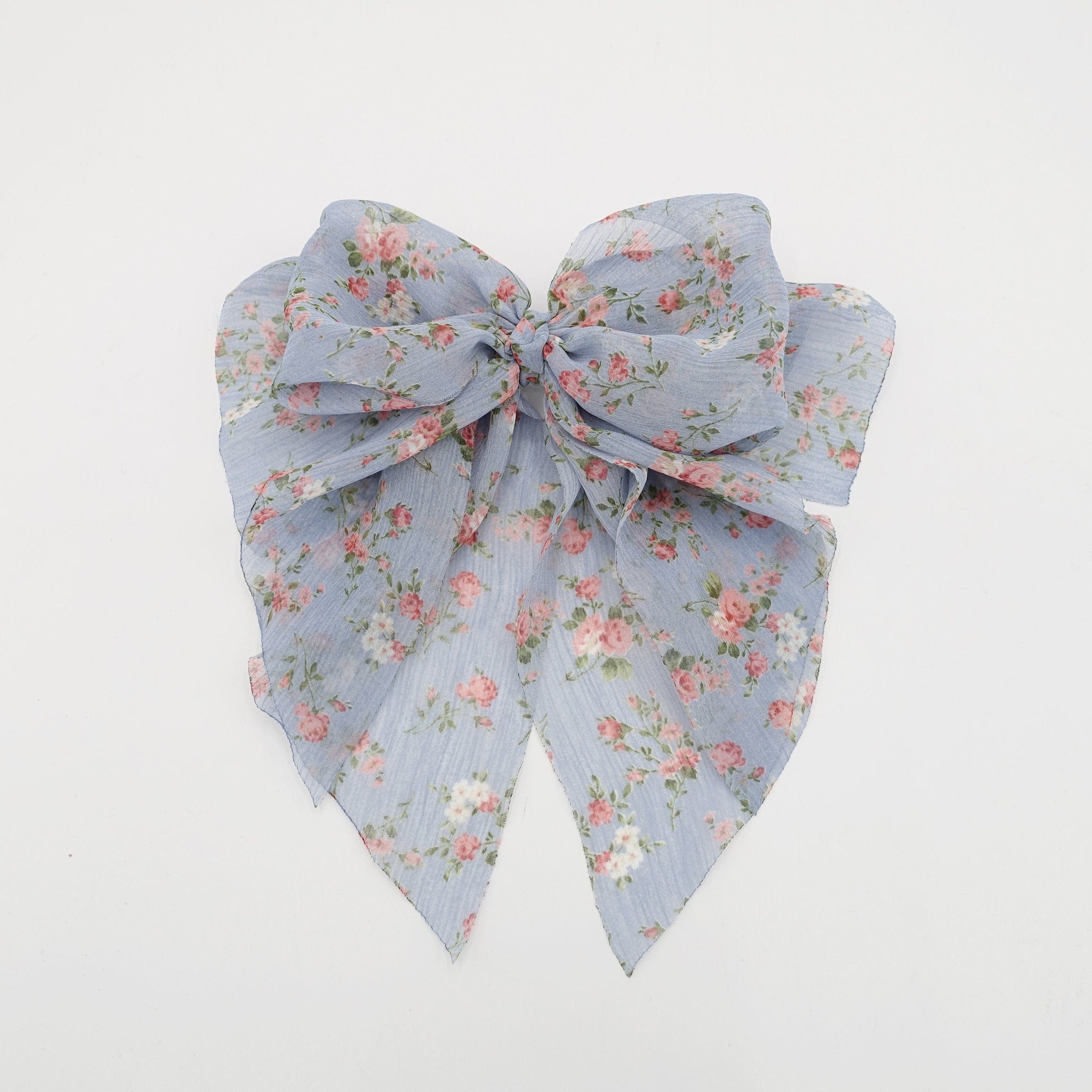 veryshine.com crinkled chiffon floral hair bow for women