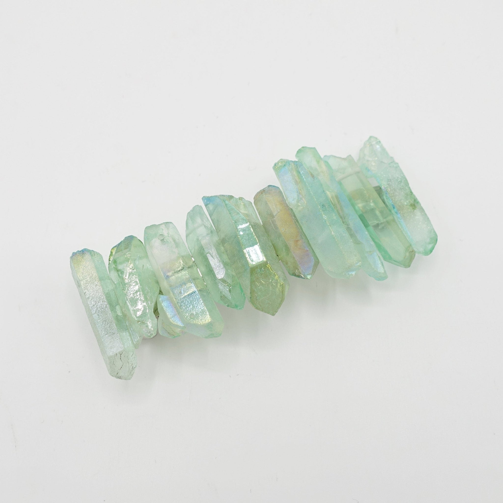 veryshine.com crystal stone hair barrette quartz dyed natural hair accessory for women