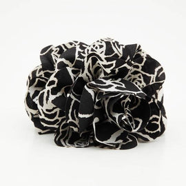 veryshine.com Hair Claw Flower Print Petal Dahlia Flower Hair Jaw Claw Clip Women Flower Hair Accessories