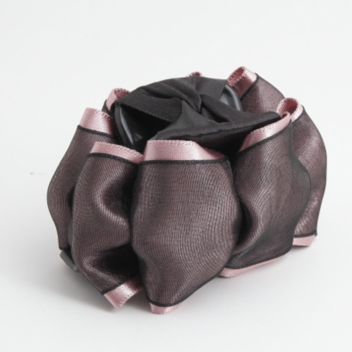 veryshine.com Hair Claw Satin  Bow Mesh Wrap Flat Style Hair Jaw Claw Clip Women Hair Accessories