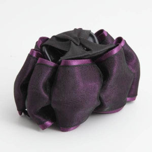 veryshine.com Hair Claw Satin  Bow Mesh Wrap Flat Style Hair Jaw Claw Clip Women Hair Accessories