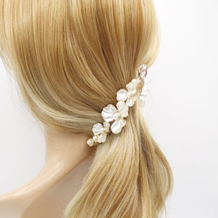 pearl banana hair clip 