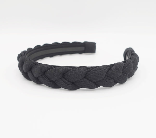 Black braided headband