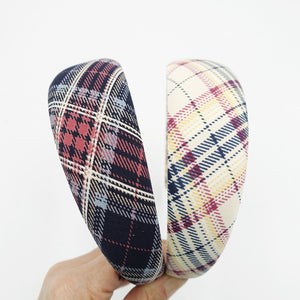 plaid headbands for women 