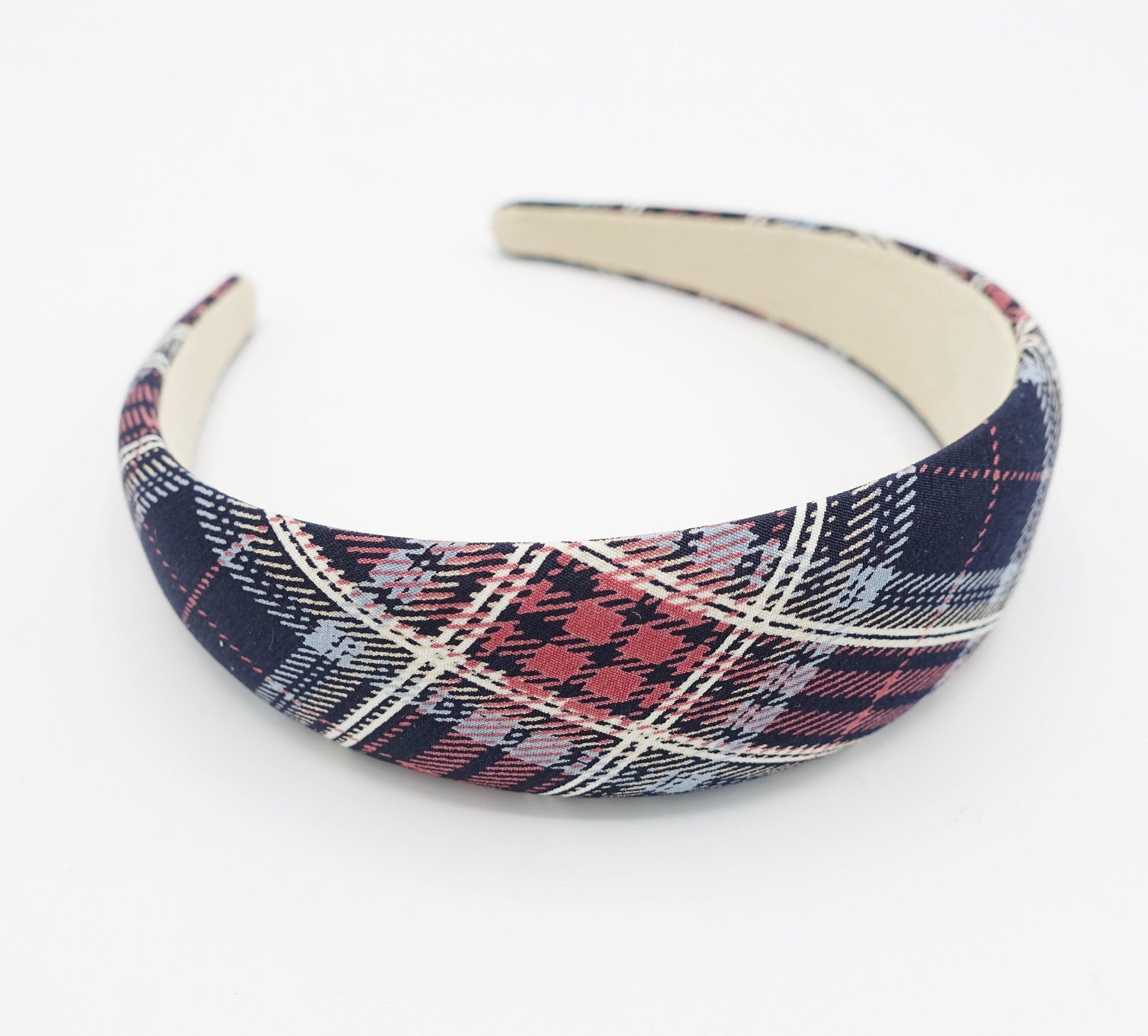 veryshine.com Headband check headband plaid pattern hairband basic hair accessory for women