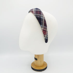 veryshine.com Headband check headband plaid pattern hairband basic hair accessory for women