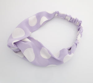 veryshine.com Headband chiffon big dot headband elastic front twist headwrap women hair accessory head band