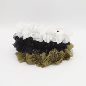 veryshine.com Headband chiffon ruffle pleated headband feminine style hairband for women