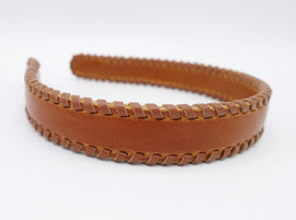 veryshine.com Headband genuine leather headband, lace headband, edge headband for women