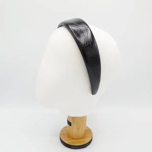 veryshine.com Headband glossy faux leather padded headband stylish hairband for women