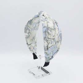 veryshine.com Headband linen headband, floral cross headband, Spring Summer headband for women