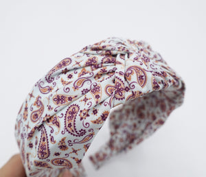 paisley knot headband 