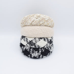 veryshine.com Headband padded tweed headband stylish hairband trendy women hair accessory