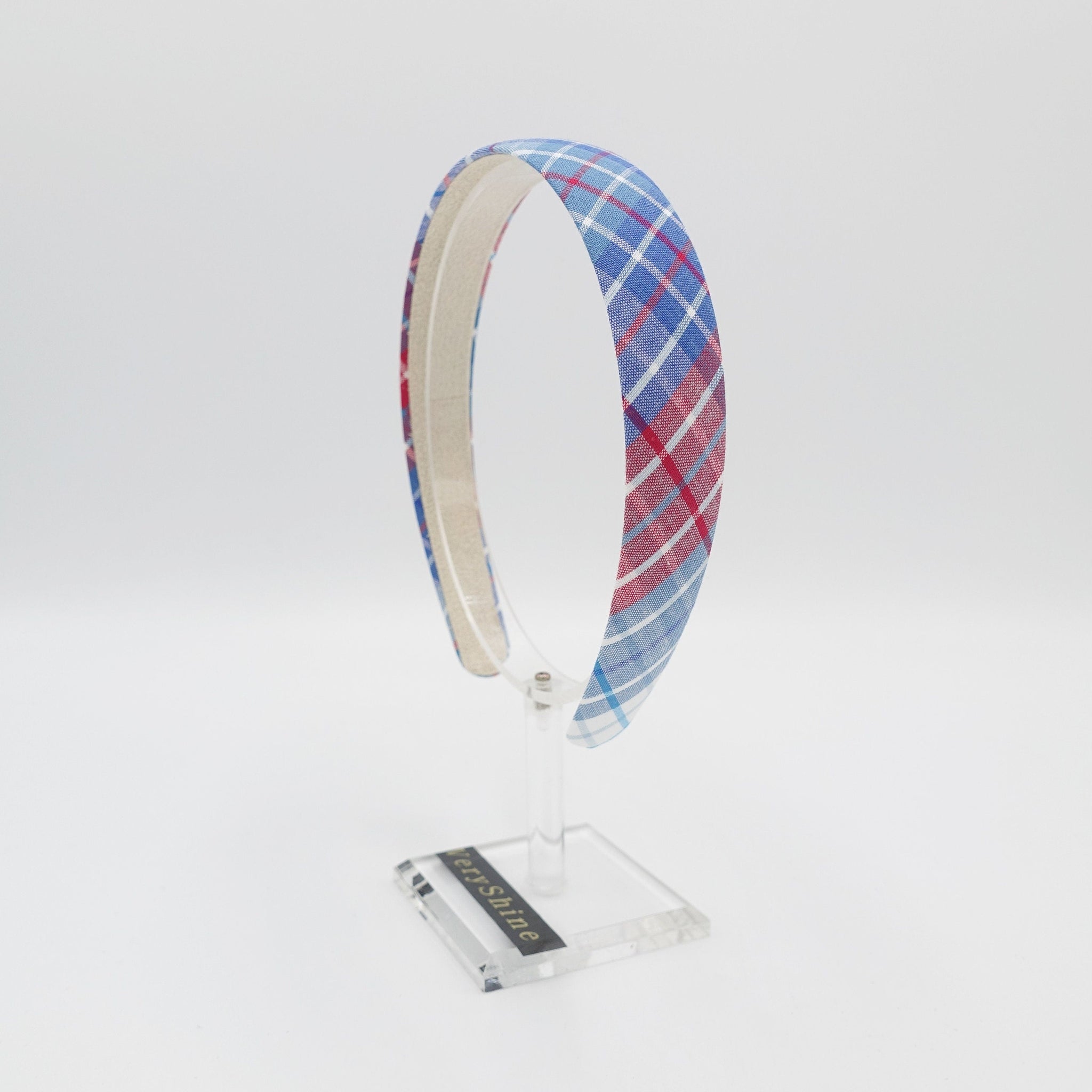 veryshine.com Headband plaid check headband basic hairband for women