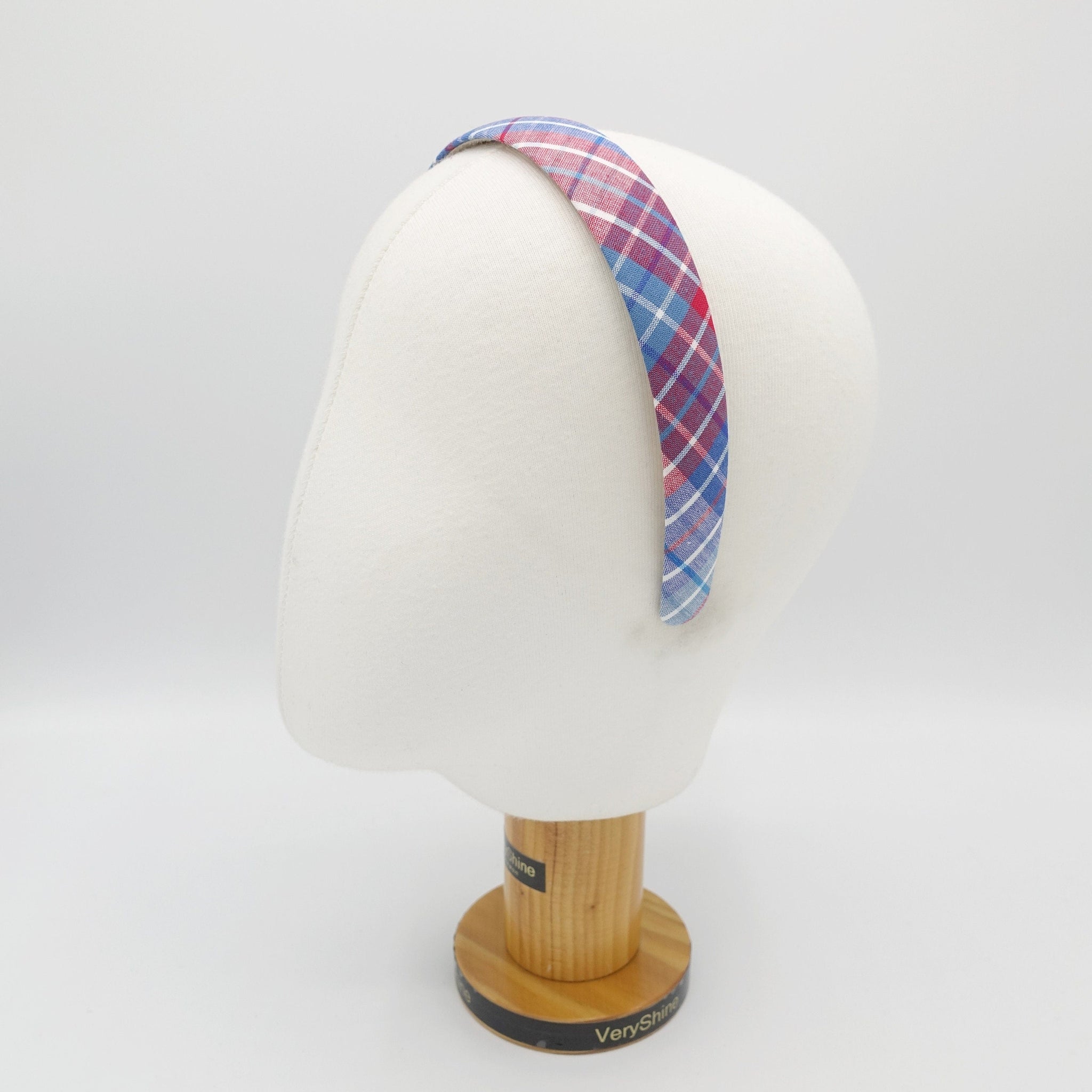 veryshine.com Headband plaid check headband basic hairband for women