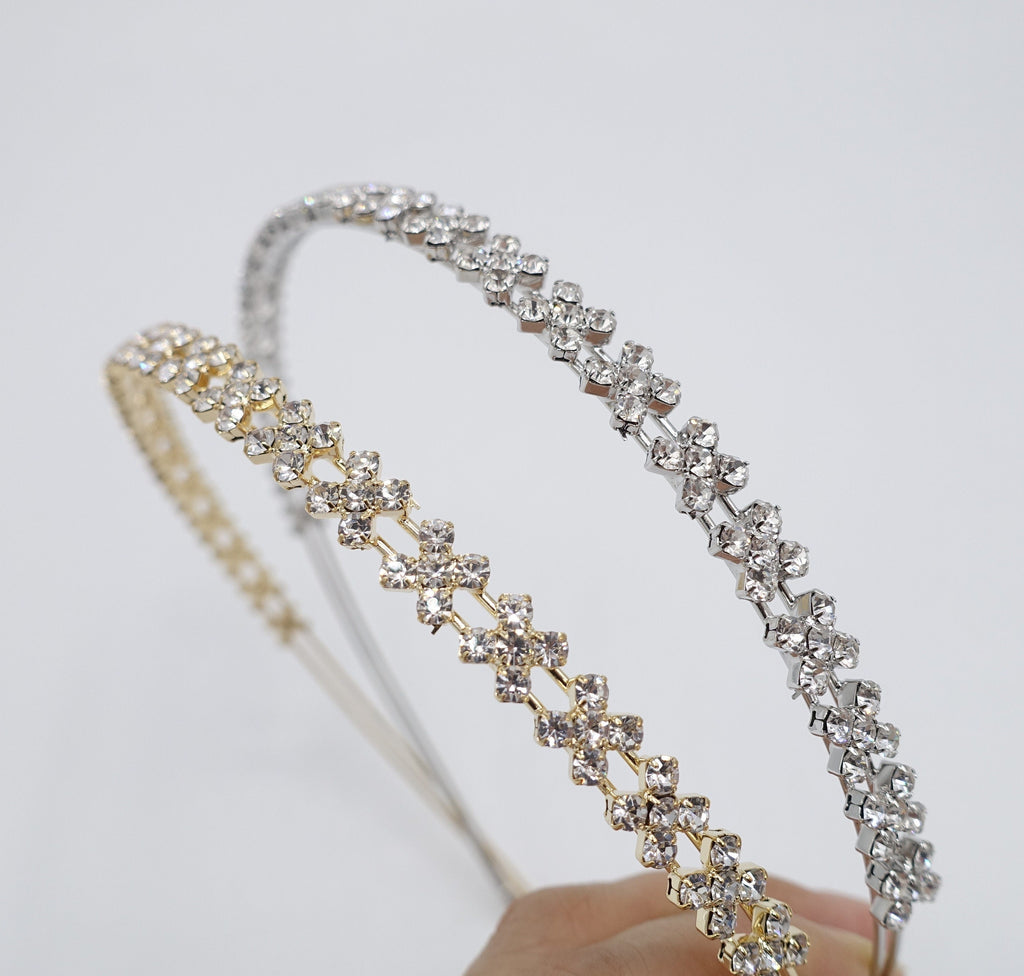 veryshine.com Headband rhinestone petal headband, bling headband for women