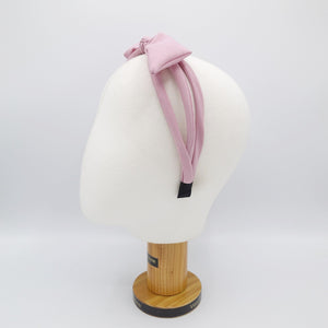 veryshine.com Headband solid bow knot triple fabric strand headband thin hairband women hair accessory