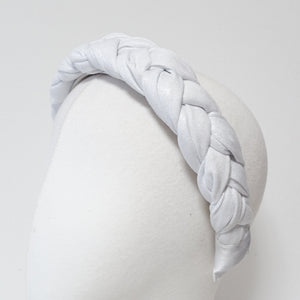 veryshine.com Headband solid glittering fabric braided headband stylish women plaited hairband hair accessory