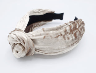 veryshine.com Headband velvet circle knot headband wired flower knot hairband women hair accessory