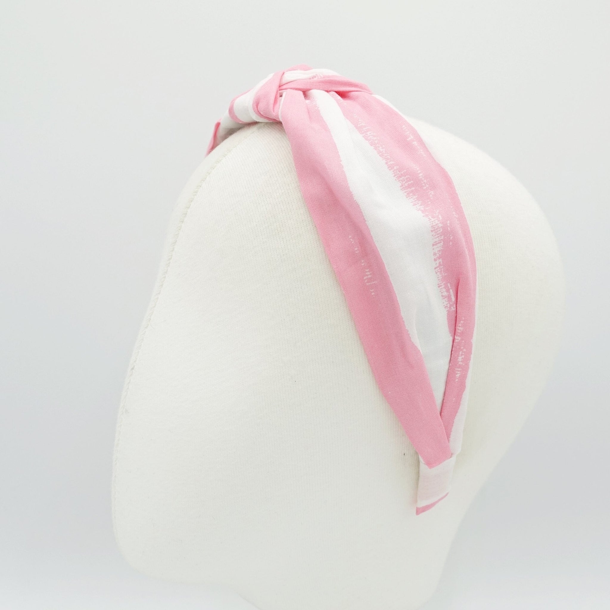 veryshine.com Headband wide stripe print headband knot hairband casual hair accessory for women