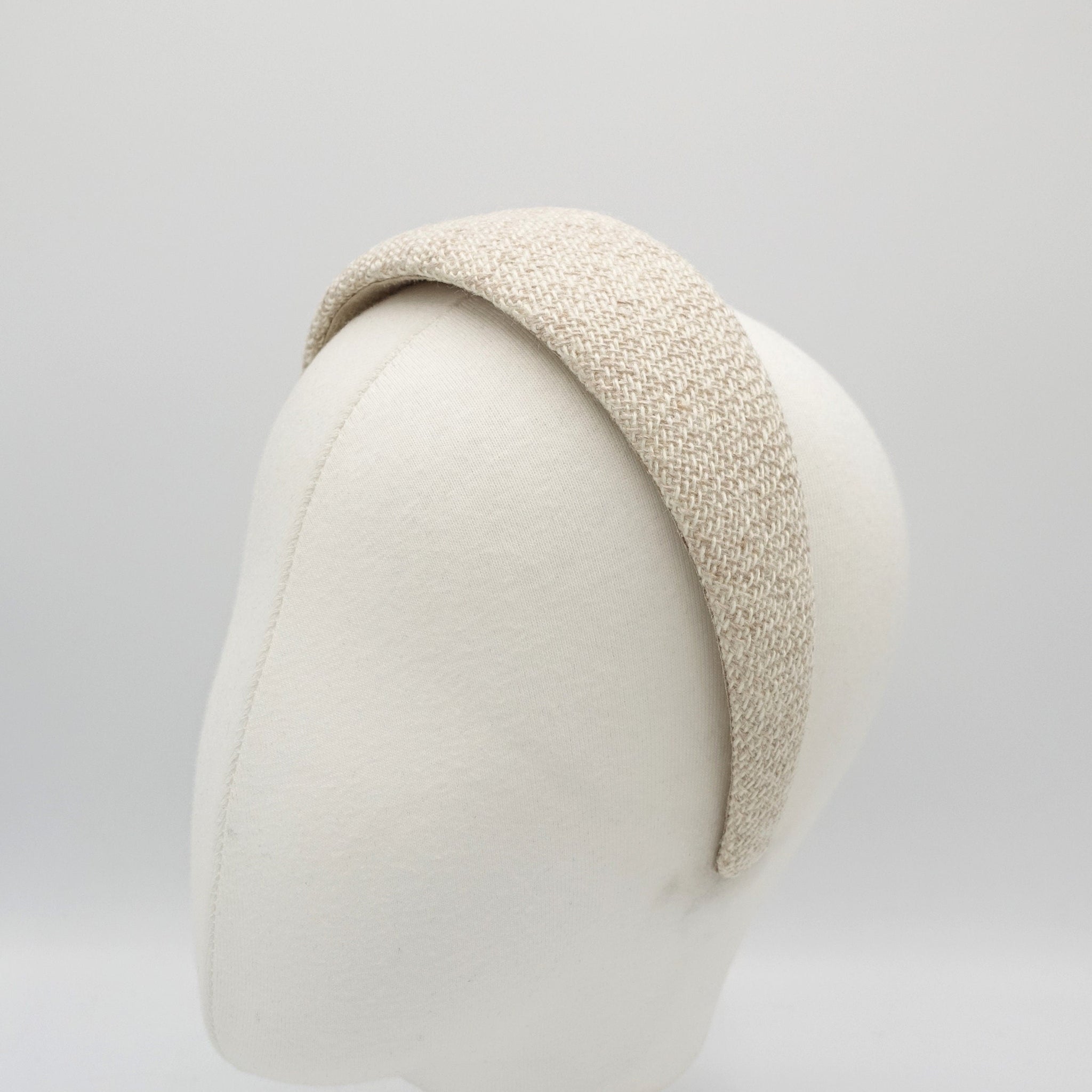 veryshine.com linen padded headband wide hairband for women