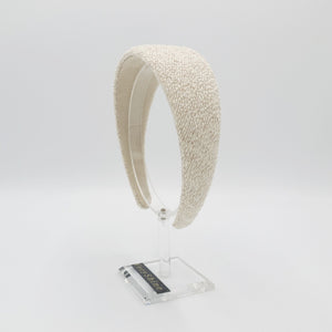 veryshine.com linen padded headband wide hairband for women