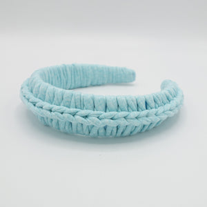 veryshine.com Mint cotton wrap braided headband handmade hairband for women -VS202111