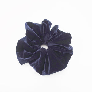 veryshine.com Navy oversized velvet scrunchies large Hair Elastics scrunchies Women Hair Accessories