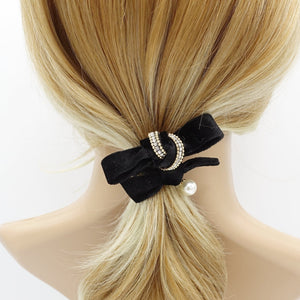 Make Ribbon Embellished Hair Elastic Bows