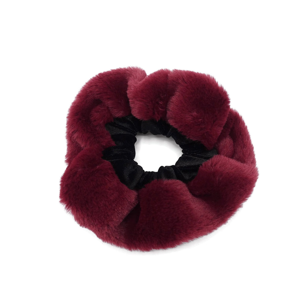 veryshine.com scrunchies/hair holder fur velvet scrunchies two tone scrunchie stylish hair elastic women accessory