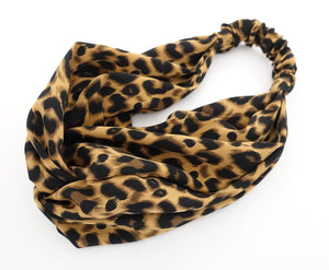 veryshine.com soft leopard print fashion hair turban women trendy headband