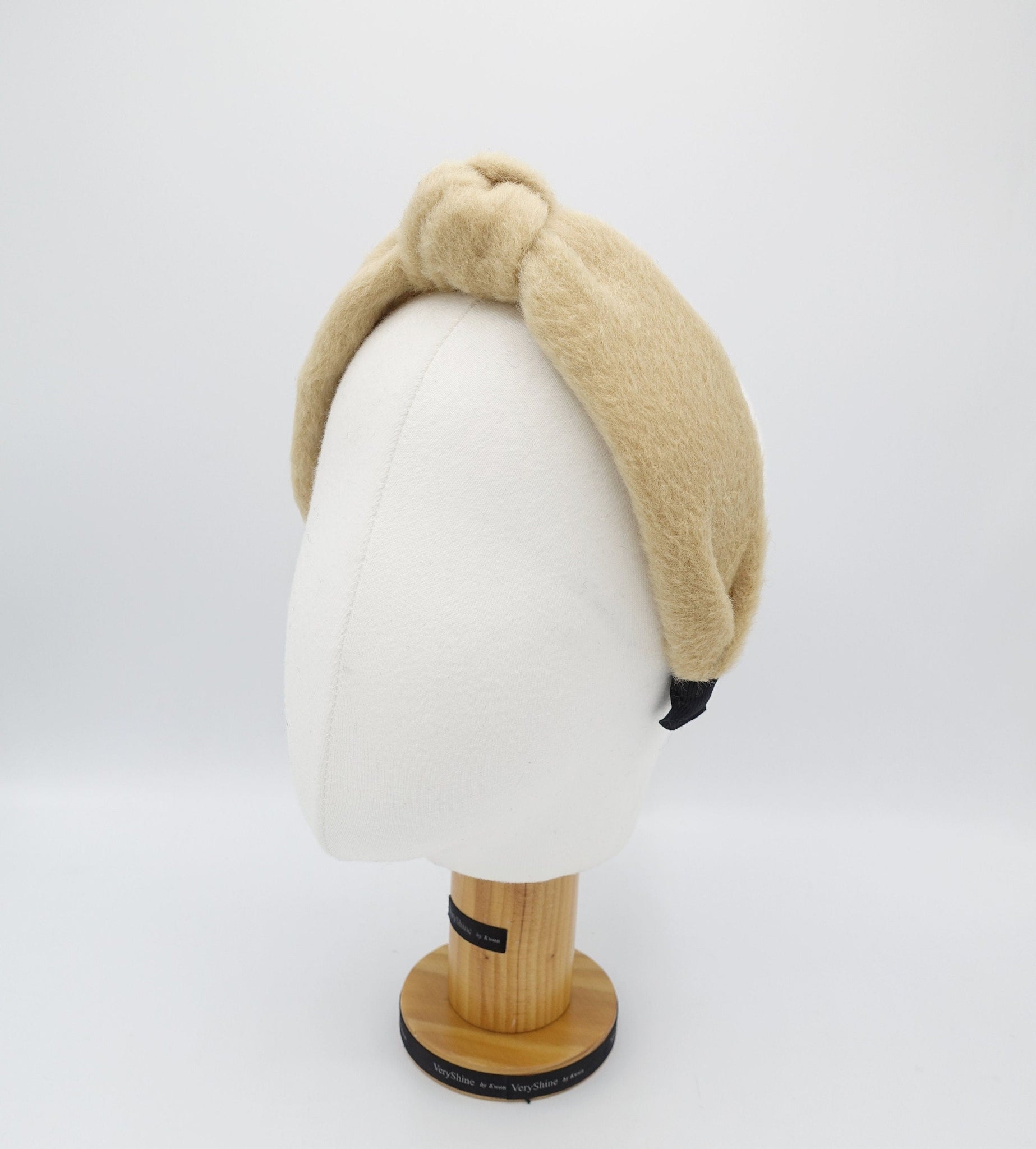 veryshine.com wool knot headband Winter fur fashion lambswool hairband women hair accessory