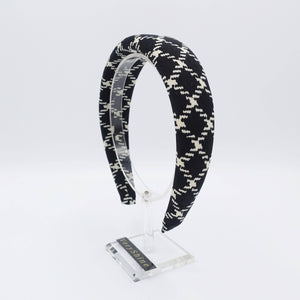 VeryShine diamond pattern padded headband