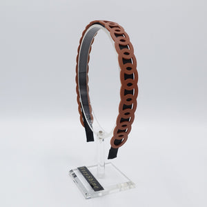 VeryShine faux leather chain headband