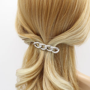 VeryShine gold silver chain hair clip