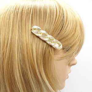 VeryShine gold silver chain hair clip