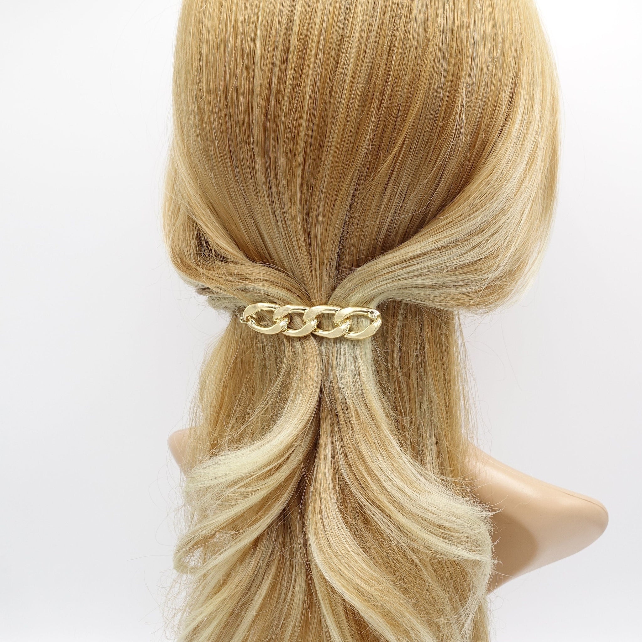 VeryShine gold silver chain hair clip