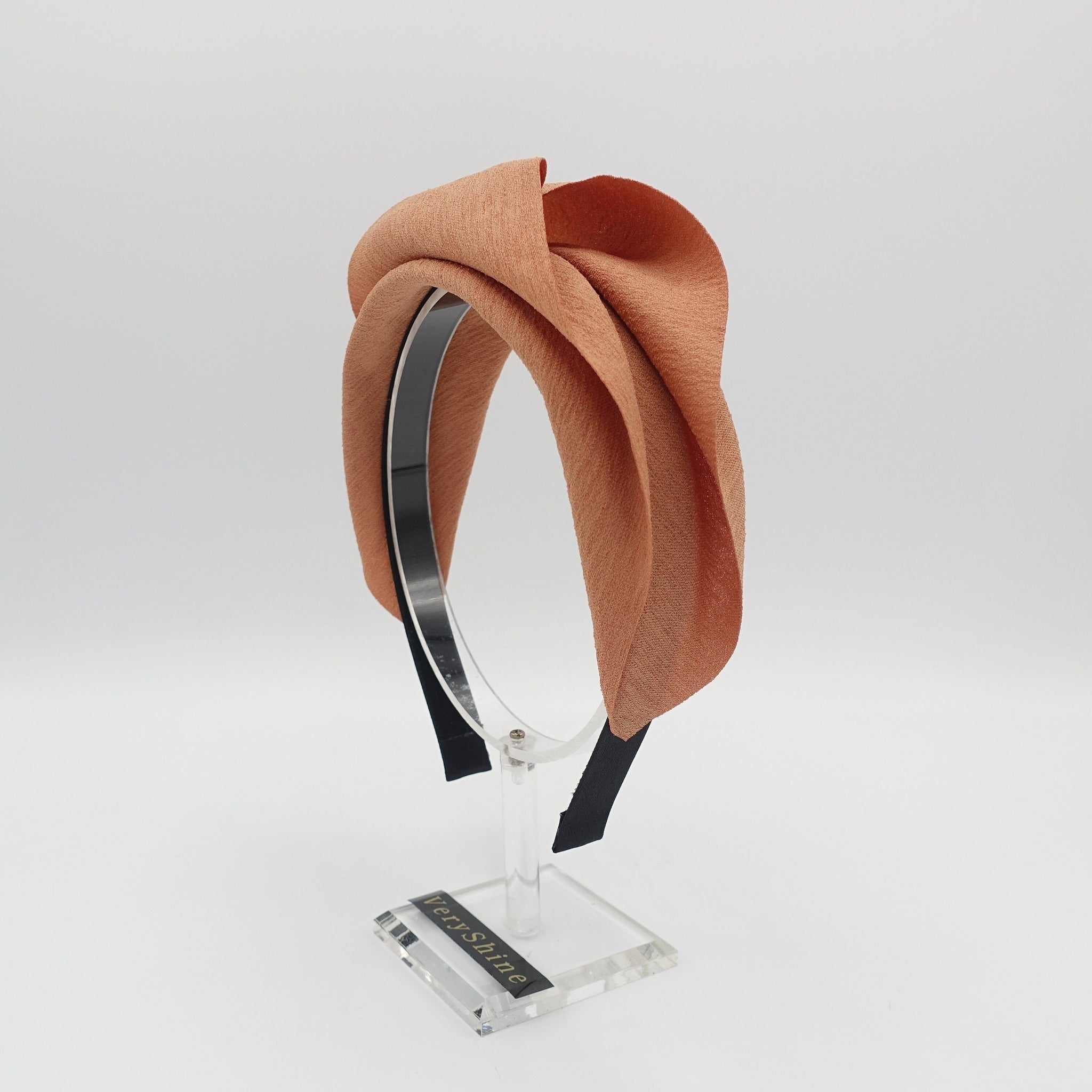 VeryShine Headband Apricot rolled top headband for women