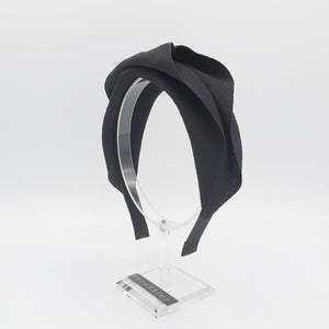 VeryShine Headband Black rolled top headband for women