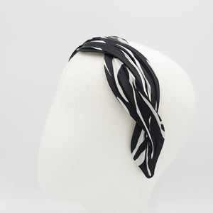 VeryShine Headband zebra satin wave headband stylish woman hairband