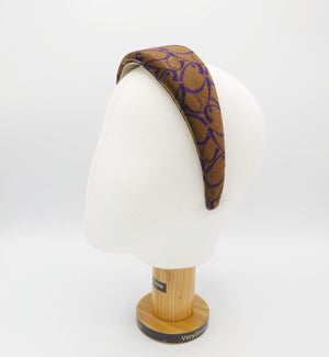 VeryShine heart print velvet padded headband