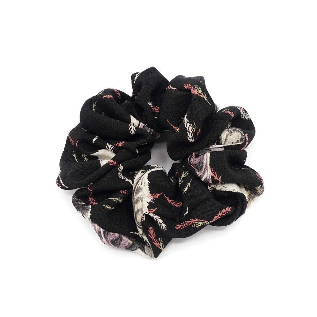 VeryShine leaf print scrunchies medium thick leaves print hair scrunchie women hair accessory