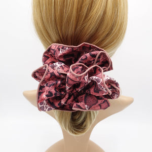 VeryShine oversized scrunchies python print scrunchies stylish hair ties for women